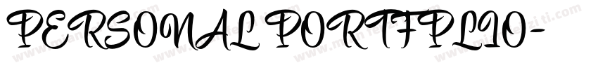 PERSONAL PORTFPLIO字体转换